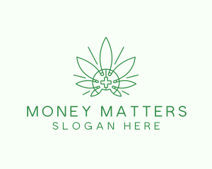 Medical Marijuana Outline logo design