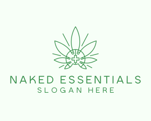 Medical Marijuana Outline logo design