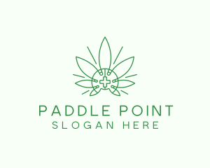 Medical Marijuana Outline logo design