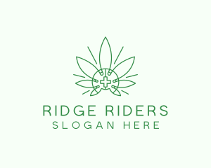 Medical Marijuana Outline logo design