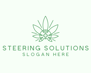 Medical Marijuana Outline logo design