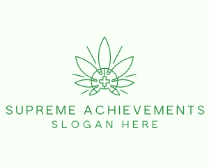 Medical Marijuana Outline logo design