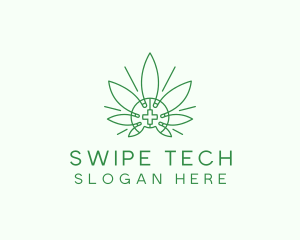 Medical Marijuana Outline logo design