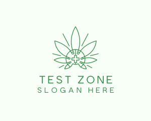 Medical Marijuana Outline logo design