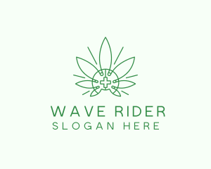 Medical Marijuana Outline logo design