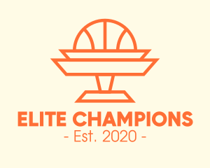 Basketball Championship Trophy logo