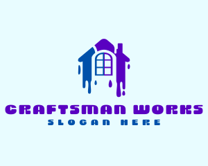 Contractor Renovation Painting logo design