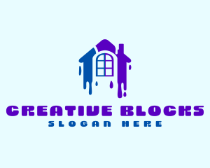 Contractor Renovation Painting logo design