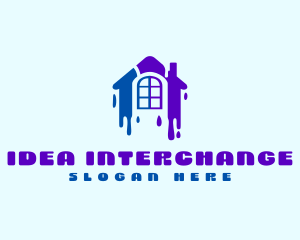 Contractor Renovation Painting logo design