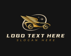 Car Wings Driving Logo