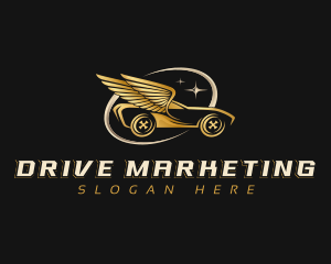 Car Wings Driving logo