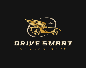 Car Wings Driving logo