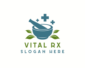 Organic Medicinal Herb logo design