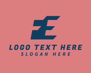 Digital Startup Negative Space Letter FE logo