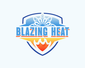 Cooling Heat Ventilation logo design