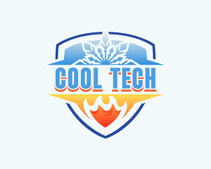 Cooling Heat Ventilation logo design