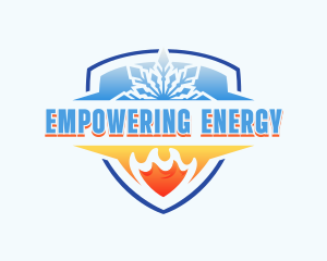 Cooling Heat Ventilation logo design