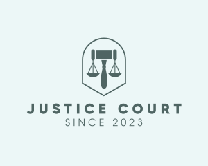 Court House Gavel Scale logo