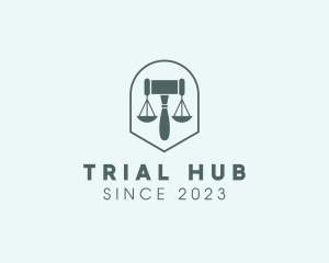 Court House Gavel Scale logo