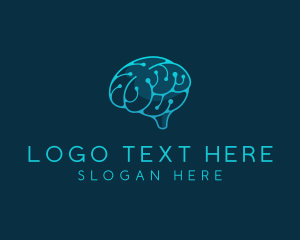 Neurology - Brain Neurology Circuitry logo design
