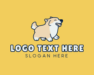Pet Corgi Dog logo