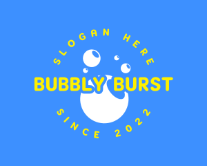 Cleaning Soap Bubbles logo design