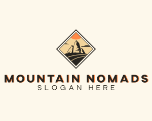 Valley Mountain Peak logo design