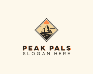 Valley Mountain Peak logo design