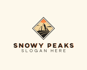 Valley Mountain Peak logo design