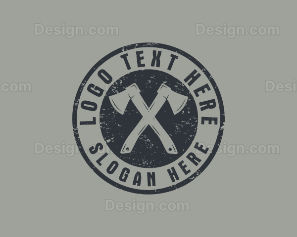 Carpenter Rustic Axe Logo