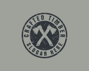 Carpenter Lumber Axe  logo design