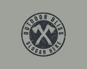 Carpenter Lumber Axe  logo design