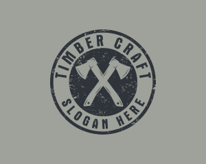 Carpenter Lumber Axe  logo design