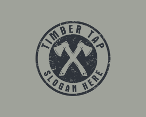 Carpenter Lumber Axe  logo design