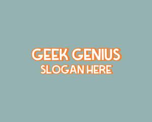 Playful Nerd Wordmark logo