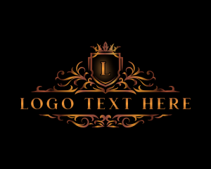 Luxury Shield Crown Logo