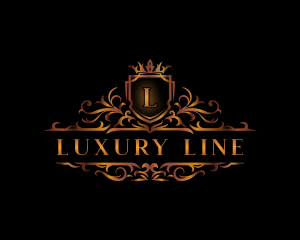 Luxury Shield Crown logo design