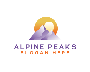 Mountain Peak Adventure logo design