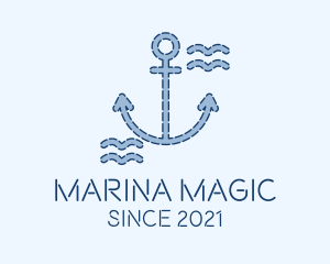 Blue Anchor Nautical  logo design