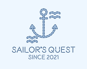 Blue Anchor Nautical  logo design