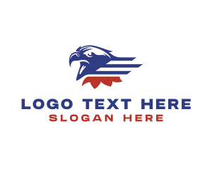 Eagle - American Eagle Stripes logo design