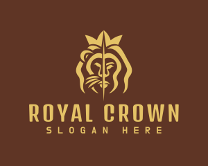 Royal Lion Crown logo design
