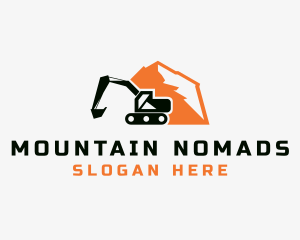 Mountain Excavator Machinery logo design