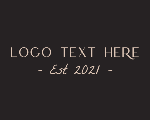 Beauty Style Text logo design