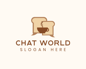 Bread Cafe Chat  logo design