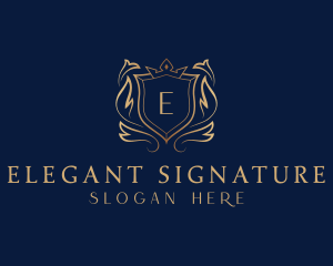 Elegant Fashion Shield logo design