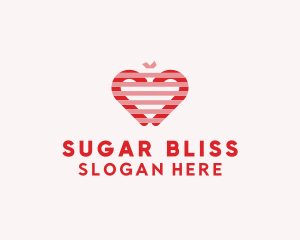 Sugar Cane Heart  logo design