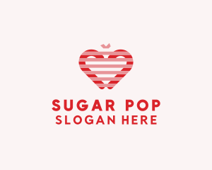 Sugar Cane Heart  logo design