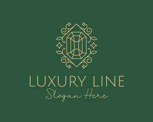 Decorative Emerald Diamond logo design