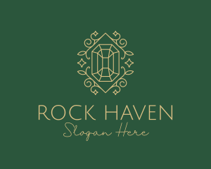 Decorative Emerald Diamond logo design